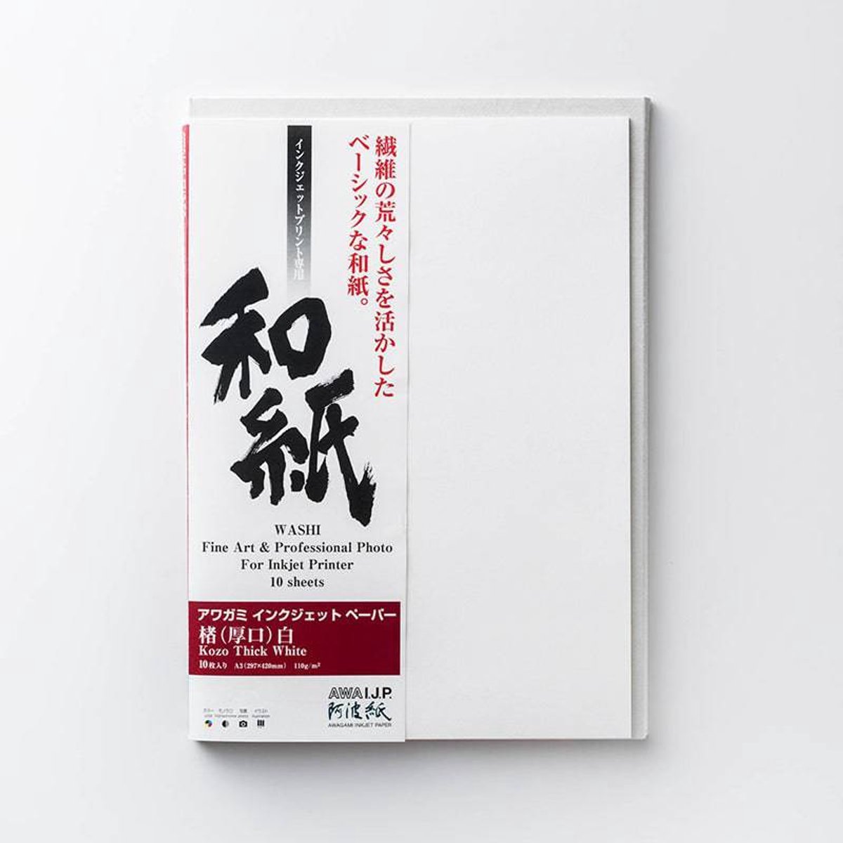 Awagami Kozo Thick White 110grs.Mat. A4/20vel.