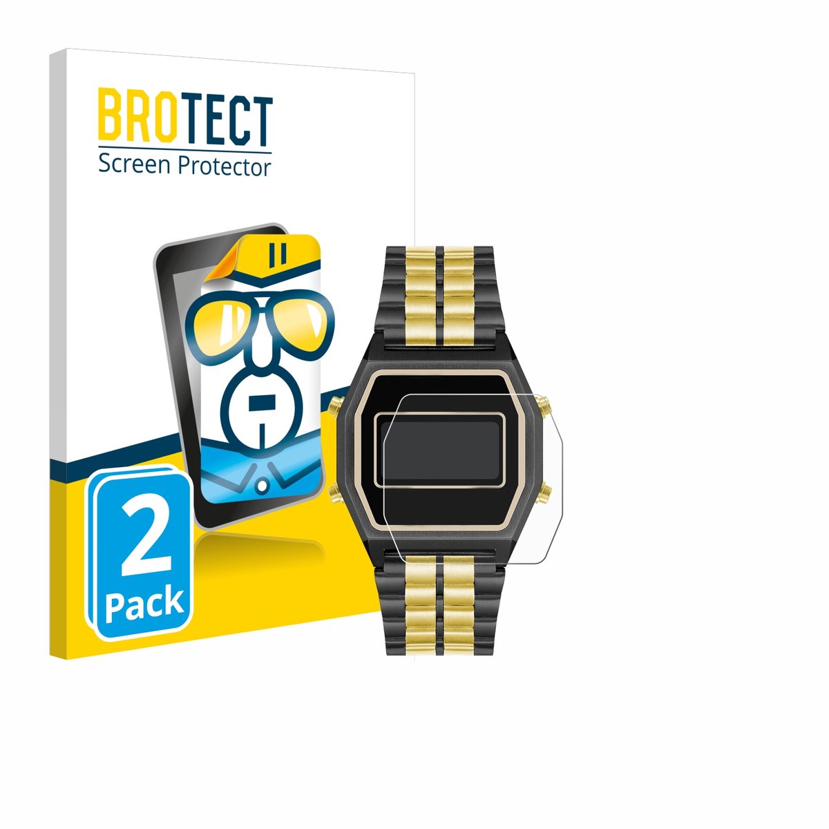 BROTECT - Screenprotector voor Armitron Rubik - Folie Beschermfolie transparant 2 Stuks