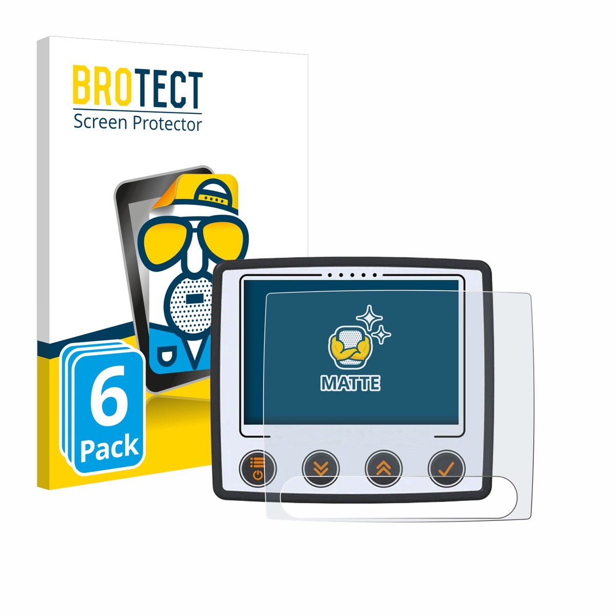 BROTECT - Screenprotector voor Skytraxx 5 Mini - Folie Beschermfolie matte 6 Stuks