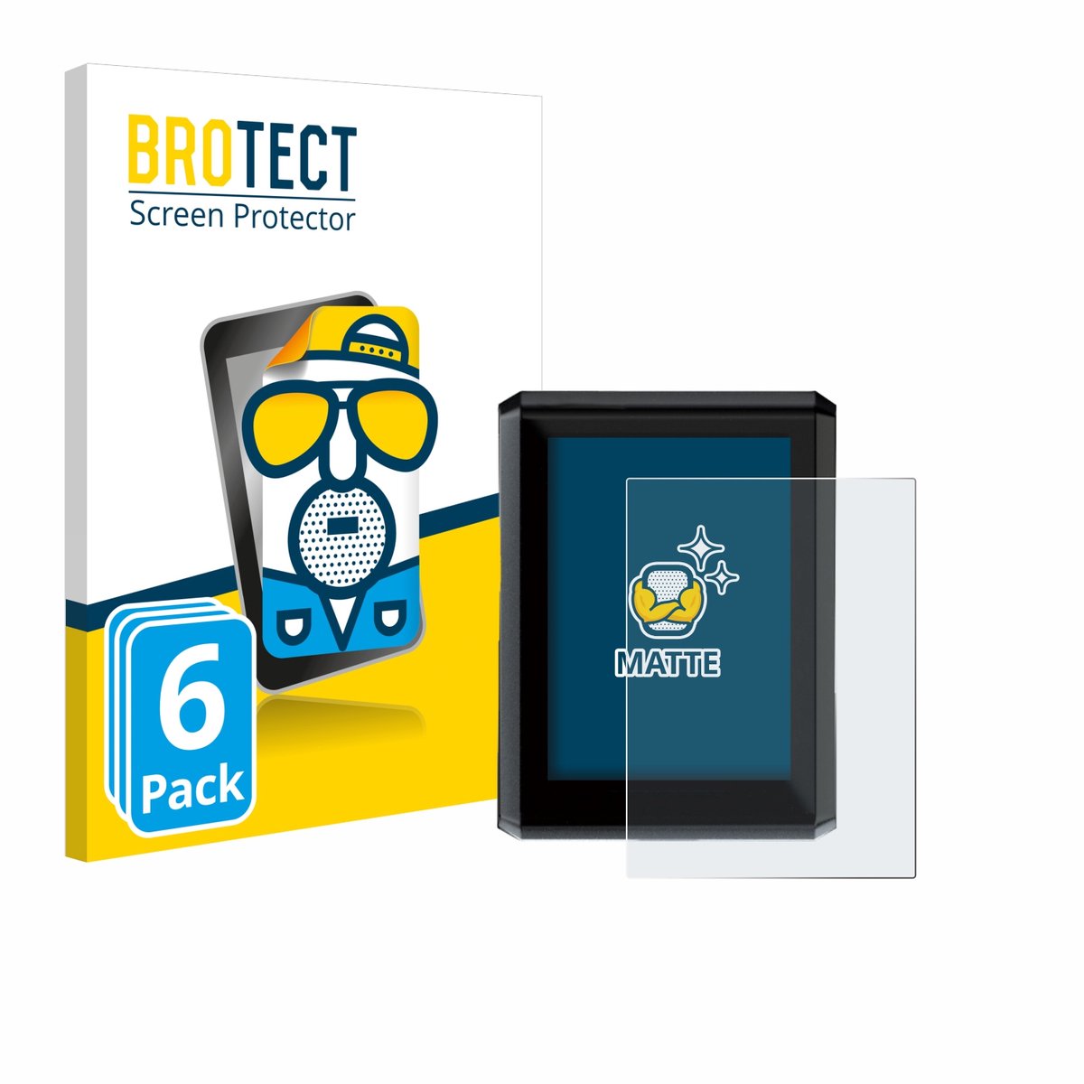 BROTECT - Screenprotector voor Shimano SC-EN610 - Folie Beschermfolie matte 6 Stuks