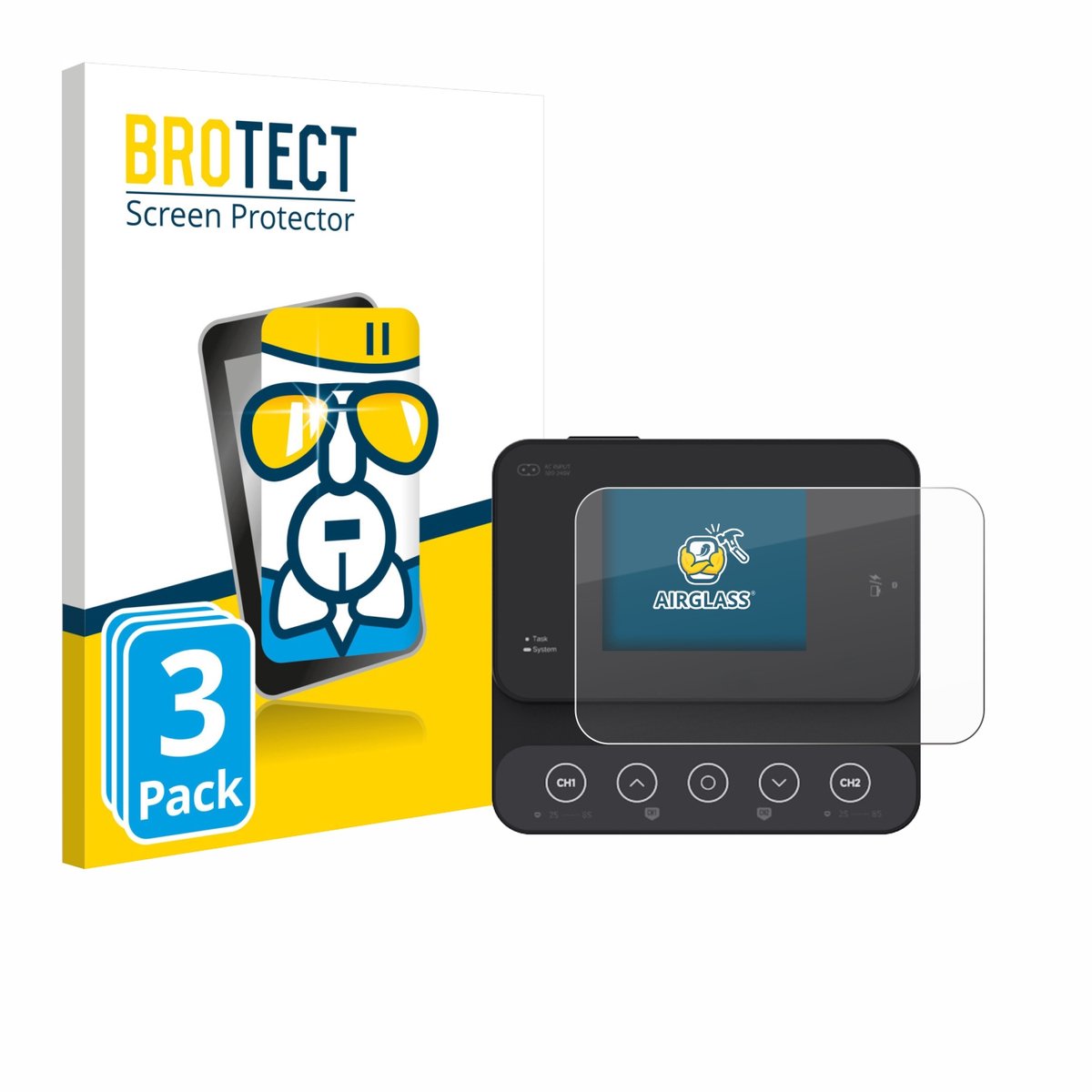 Screenprotector 3 Stuks voor ISDT K2Zip Beschermglas transparant