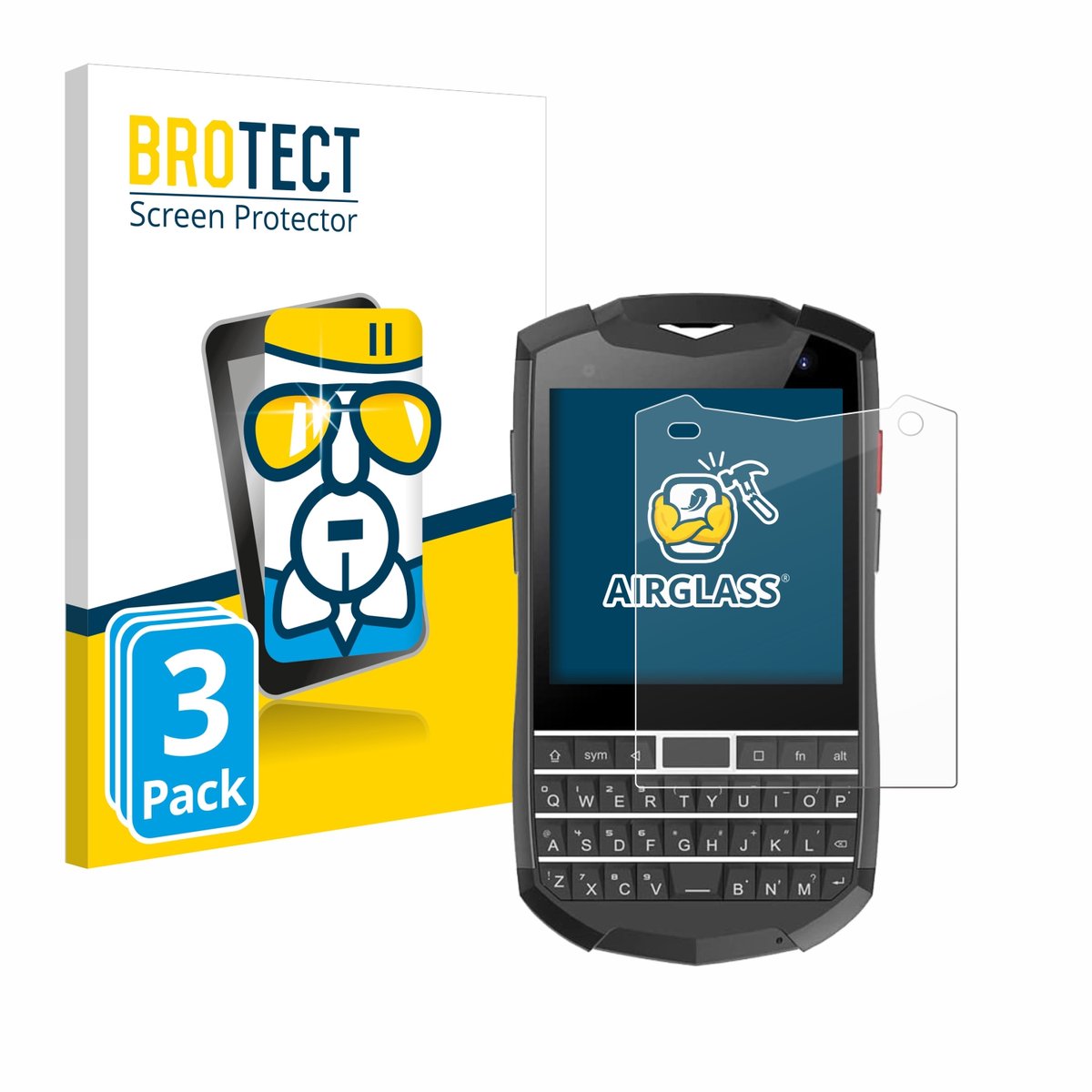Screenprotector 3 Stuks voor Unihertz Titan Pocket Beschermglas transparant