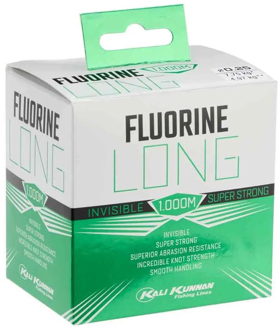 Kali Kunnan Fluorine Long Monofilament 1000 M Zilver 0.140 mm van Kali Kunnan — afbeelding 2