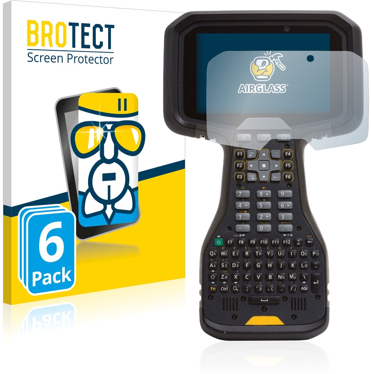Screenprotector 6 Stuks voor Trimble TSC5 Beschermglas transparant