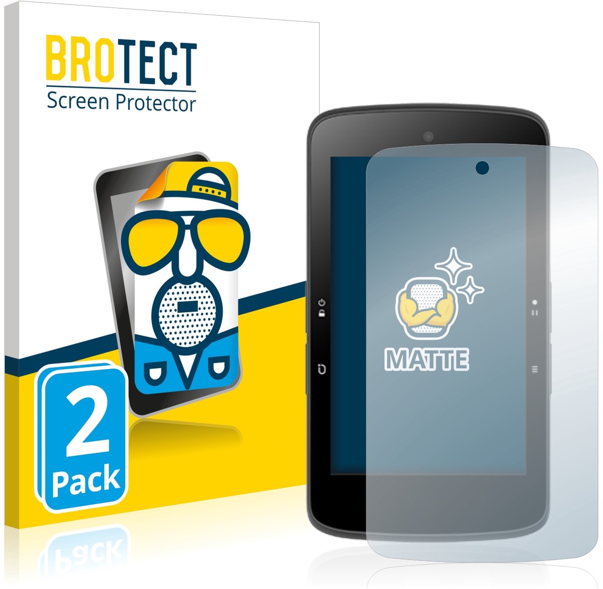 BROTECT - Screenprotector voor Bryton Rider S800 - Folie Beschermfolie matte 2 Stuks