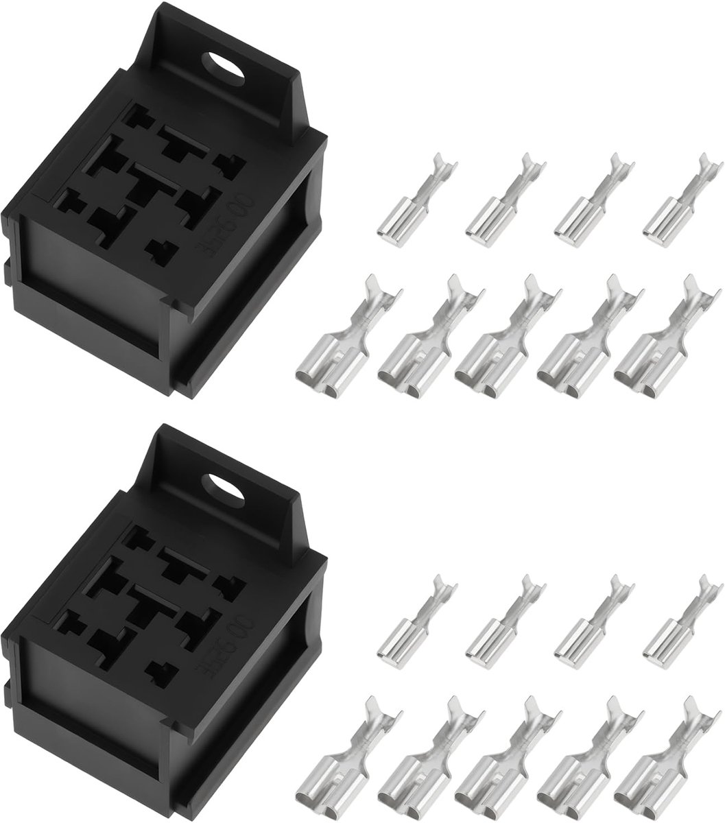 9-Pins Automotive Relais Socket - Multi-Terminal Ontwerp - Geschikt voor 4/5 Pin Relais