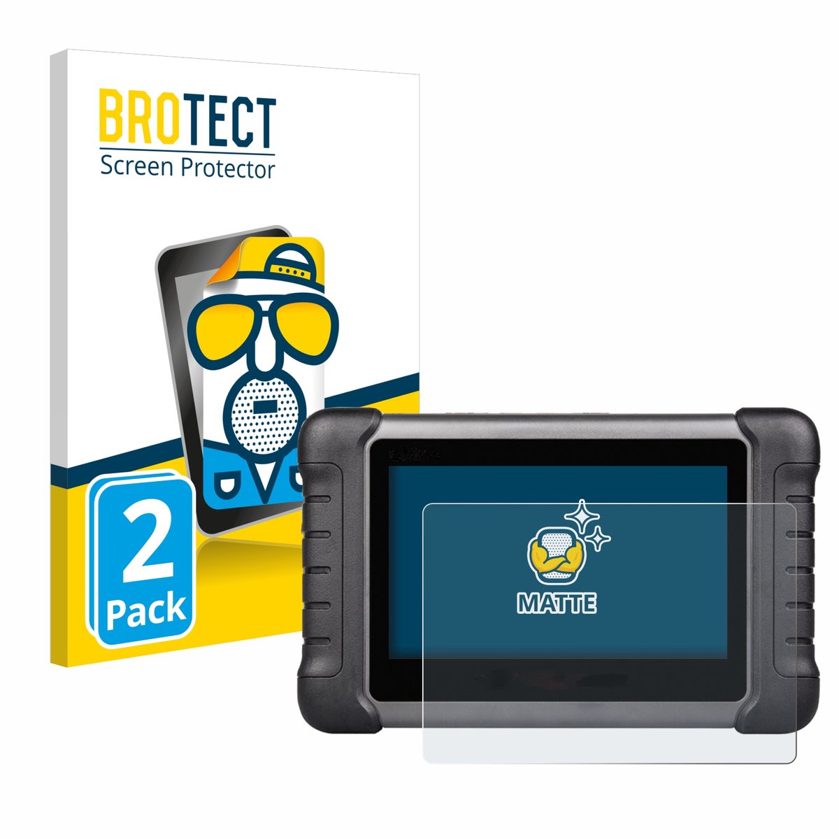 BROTECT - Screenprotector voor Autel MaxiCheck MX808s - Folie Beschermfolie matte 2 Stuks