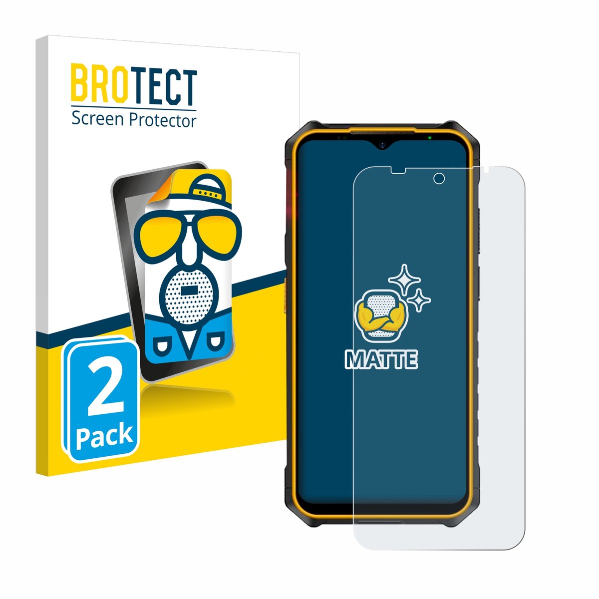 BROTECT - Screenprotector voor Ulefone Armor X13 - Folie Beschermfolie matte 2 Stuks