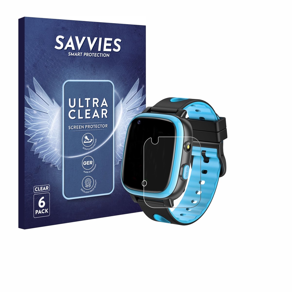 Savvies - Screenprotector voor Aduogeng T5 - Folie Beschermfolie transparant 6 Stuks
