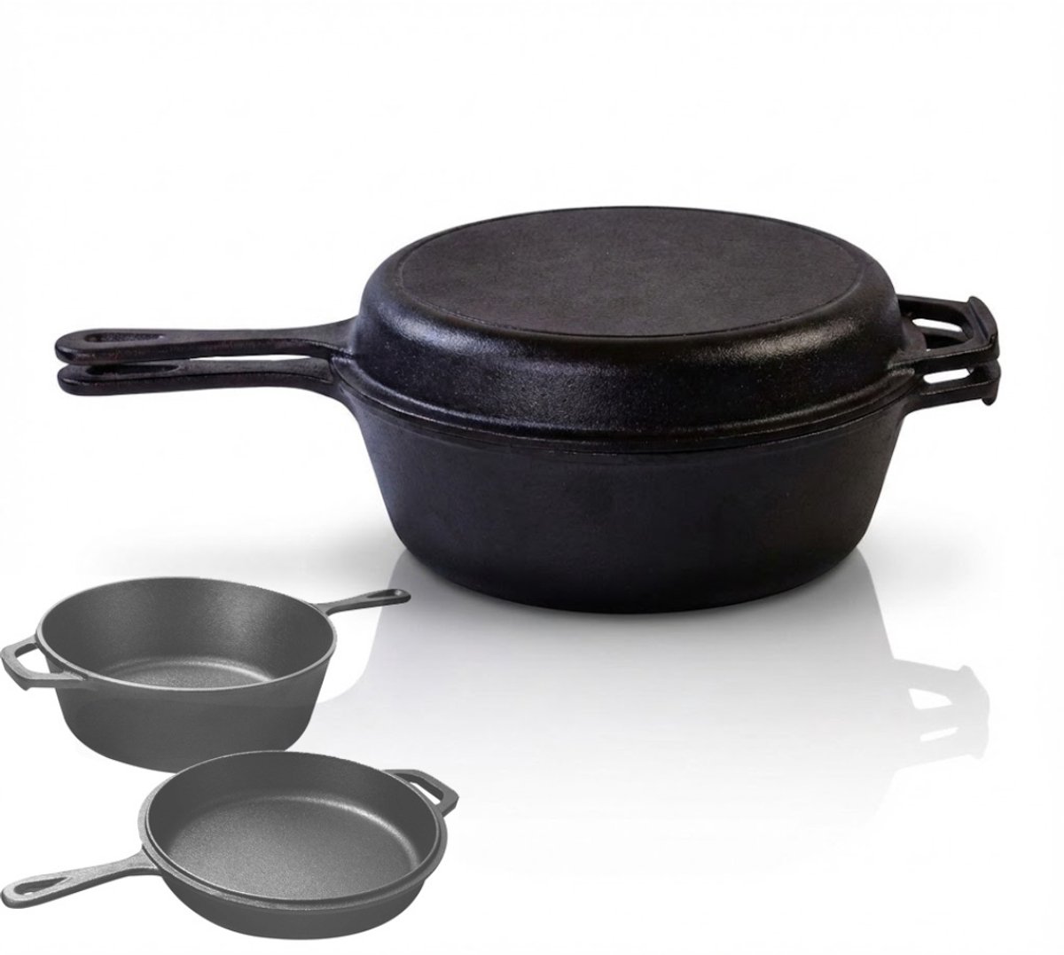NBAP® Gietijzeren Pan Bbq - Gietijzeren Skillet - Grillplaat