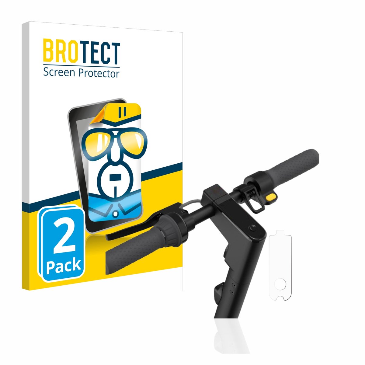 BROTECT - Screenprotector voor Segway Ninebot KickScooter MAX G30 / G30D / G30D II - Folie Beschermfolie transparant 2 Stuks