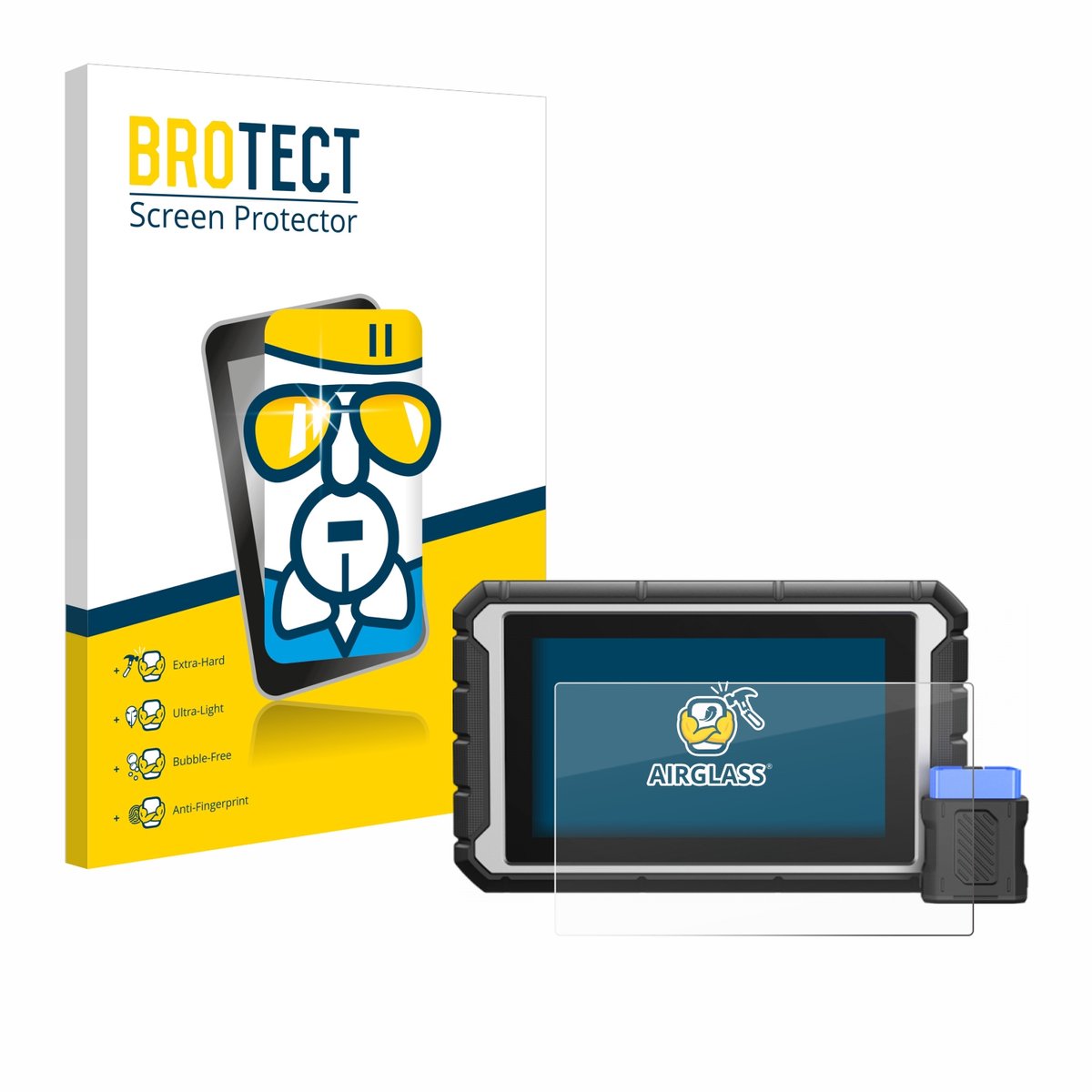 Screenprotector voor ArtiDiag 900BT Beschermglas transparant