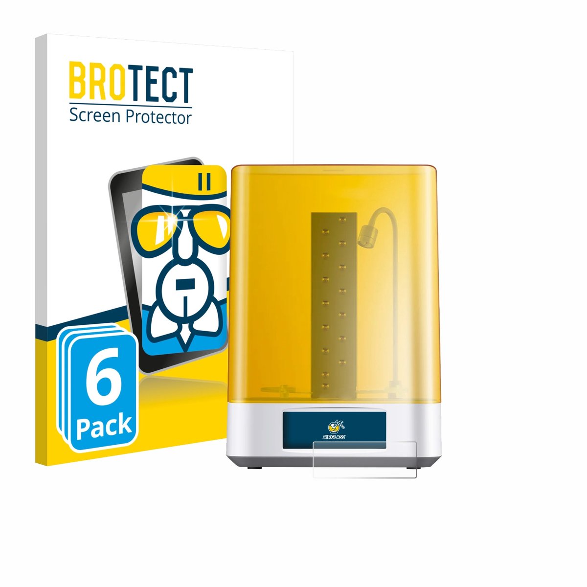 Screenprotector 6 Stuks voor Anycubic Wash & Cure 3 Plus Beschermglas transparant