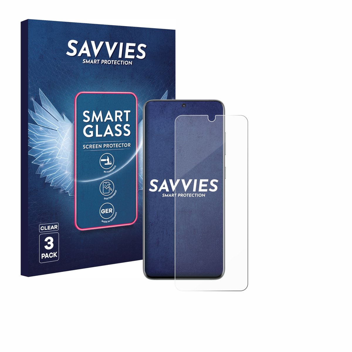 3 Stuks Savvies Screenprotector - geschikt voor Samsung Galaxy S20 - beschermfolie glas transparant