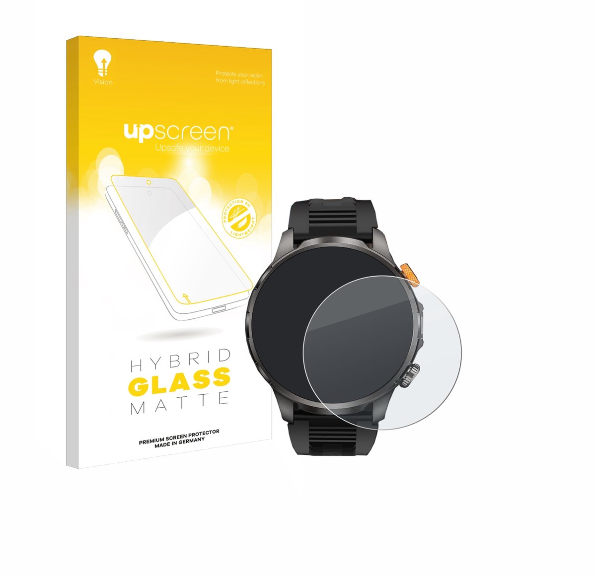 upscreen - Screenprotector voor Naixues AK90 1.91" - Folie Beschermfolie Beschermglas matte