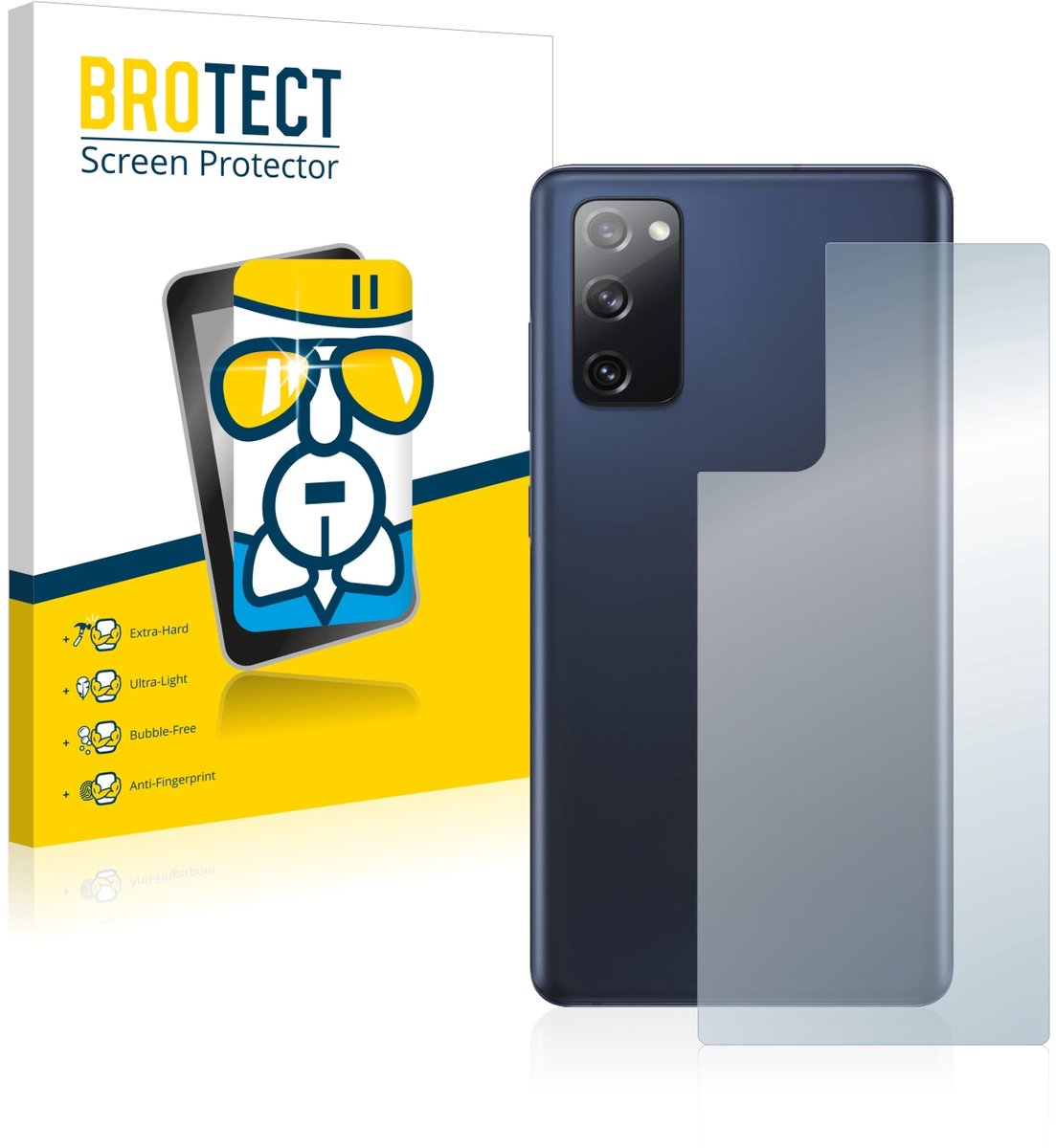 Screenprotector voor Samsung Galaxy S20 FE 5G (Achterkant) Beschermglas transparant
