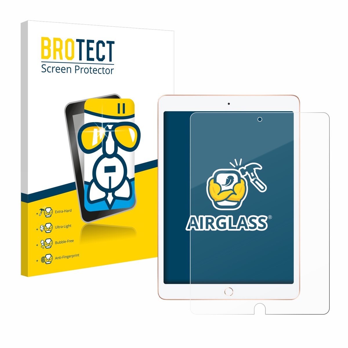 Screenprotector voor Apple iPad 10.2" WiFi 2020 (8. Gen.) Beschermglas transparant