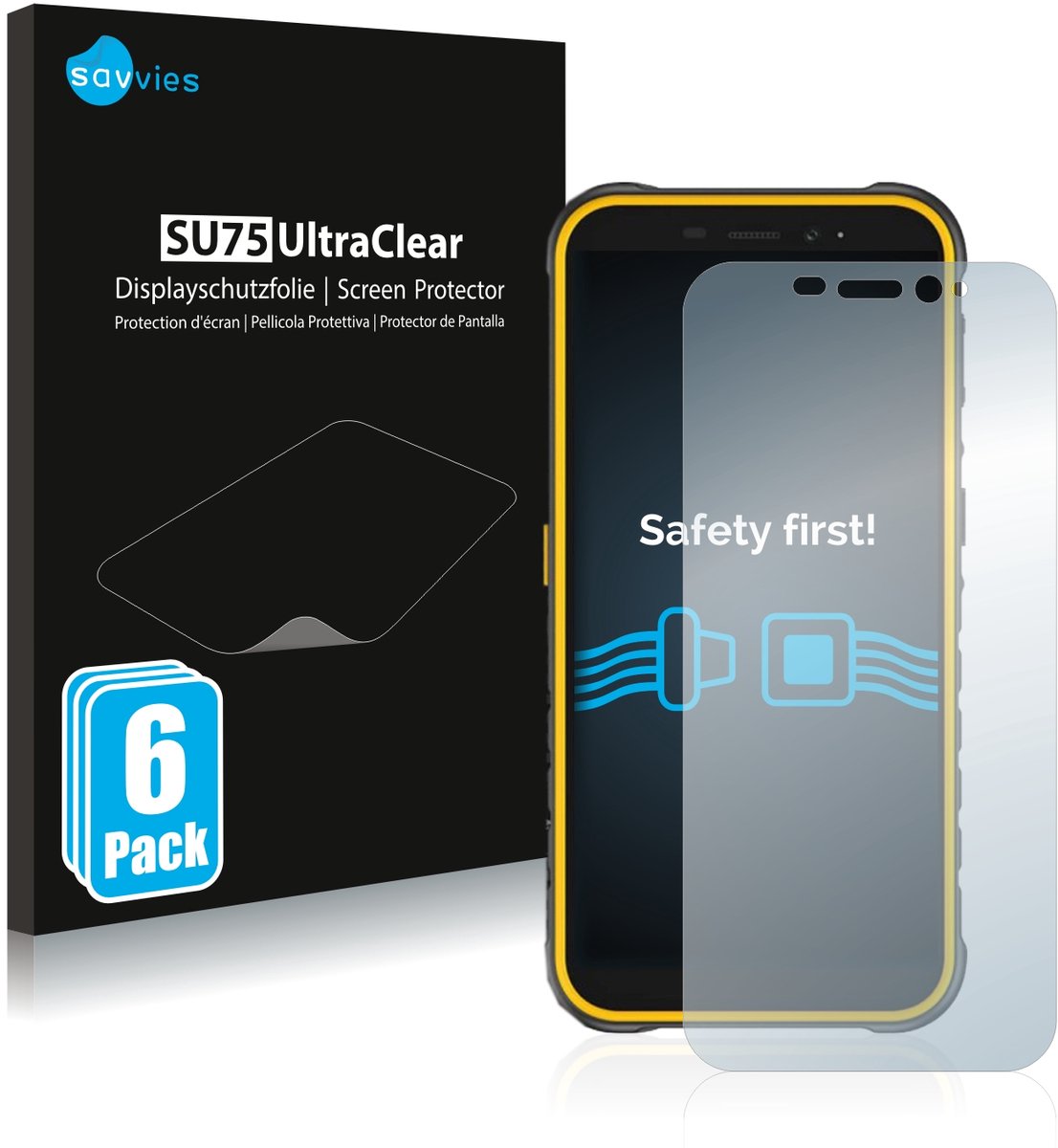 Savvies - Screenprotector voor Ulefone Armor X8 - Folie Beschermfolie transparant 6 Stuks