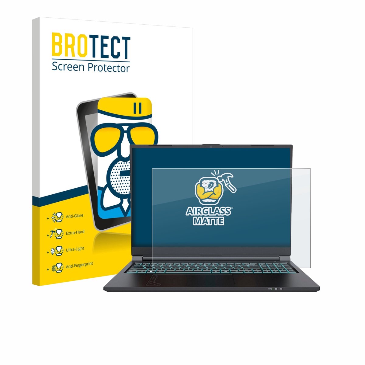 BROTECT - Screenprotector voor Gigabyte G6 2023 - Folie Beschermfolie Beschermglas matte