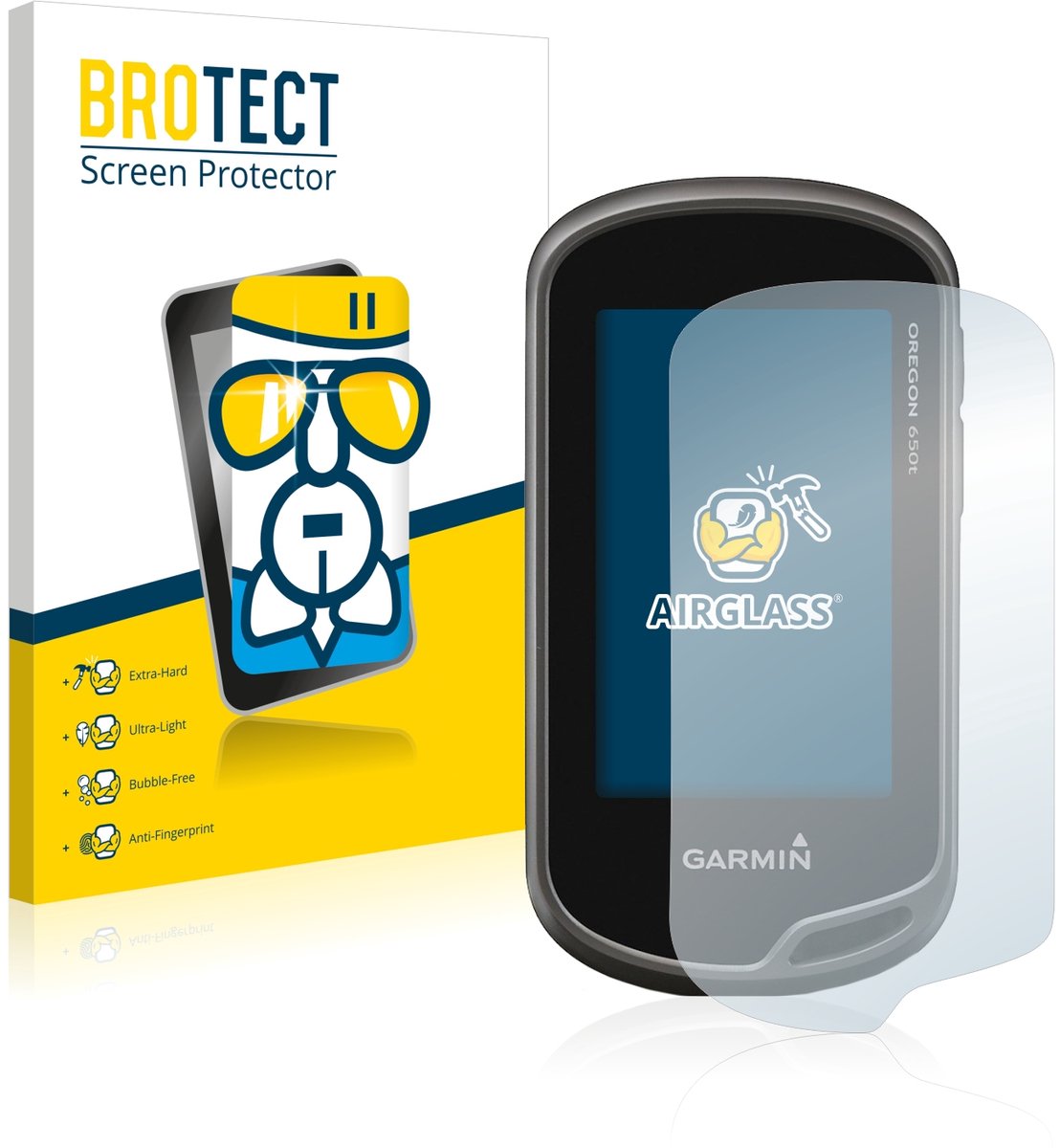 Screenprotector voor Garmin Oregon 650t Beschermglas transparant