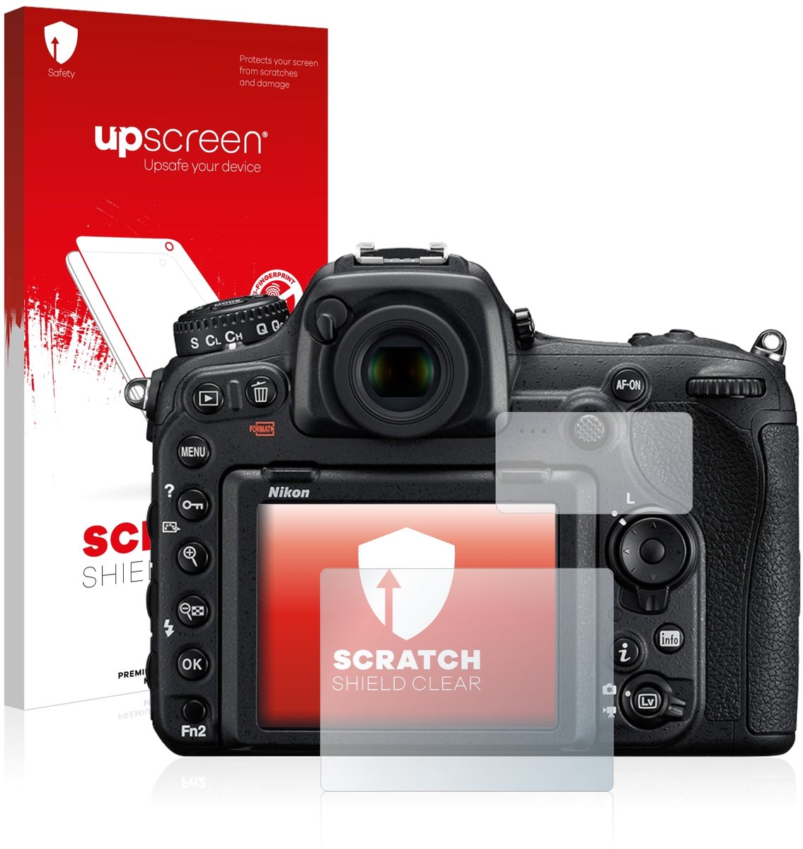 upscreen - Screenprotector voor Nikon D500 - Folie Beschermfolie transparant