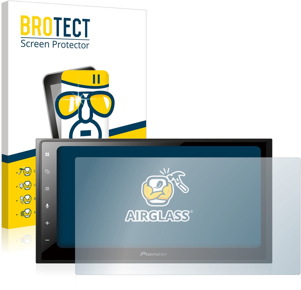 Screenprotector voor Pioneer SPH-DA250DAB Beschermglas transparant
