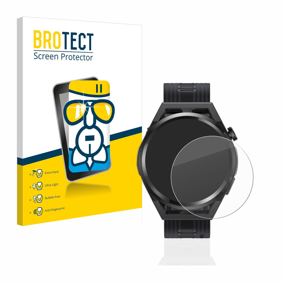 Screenprotector voor Huawei Watch GT Runner Beschermglas transparant