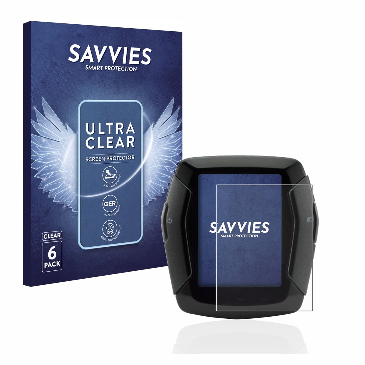 Savvies - Screenprotector voor Yamaha Display C - Folie Beschermfolie transparant 6 Stuks