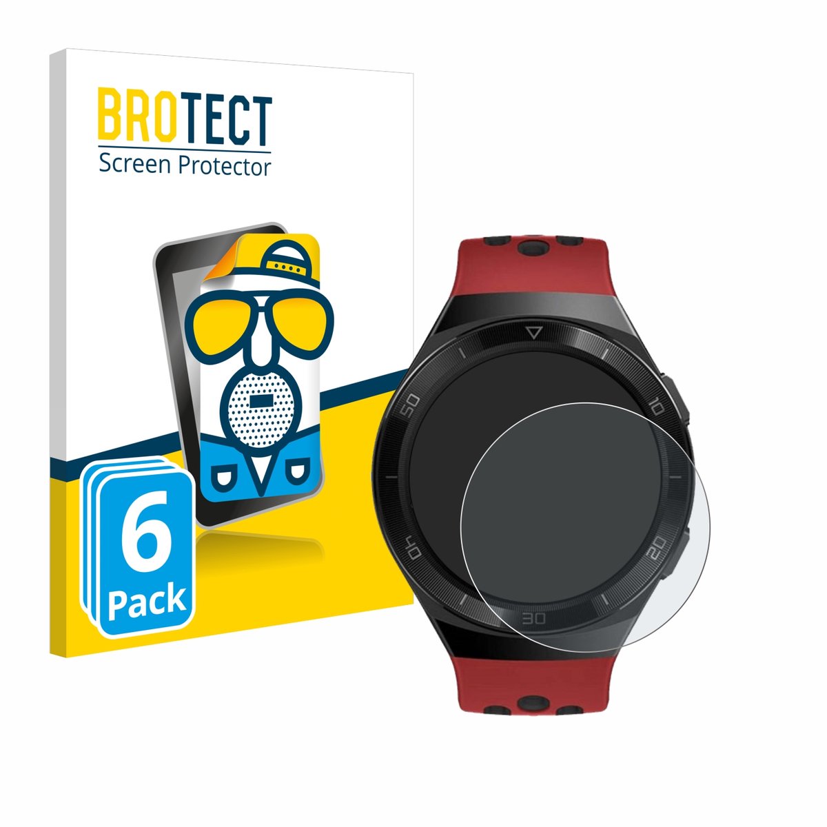 BROTECT - Screenprotector voor Huawei Watch GT 2e - Folie Beschermfolie matte 6 Stuks