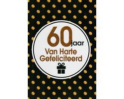 Verjaardagskaart 60 Jaar - Wenskaart Verjaardag - Kaart 60 Jaar