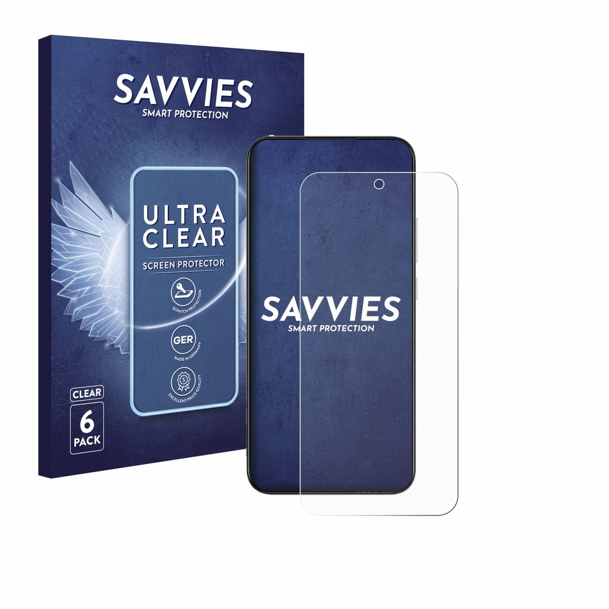 Savvies - Screenprotector voor realme Narzo 90 - Folie Beschermfolie transparant 6 Stuks