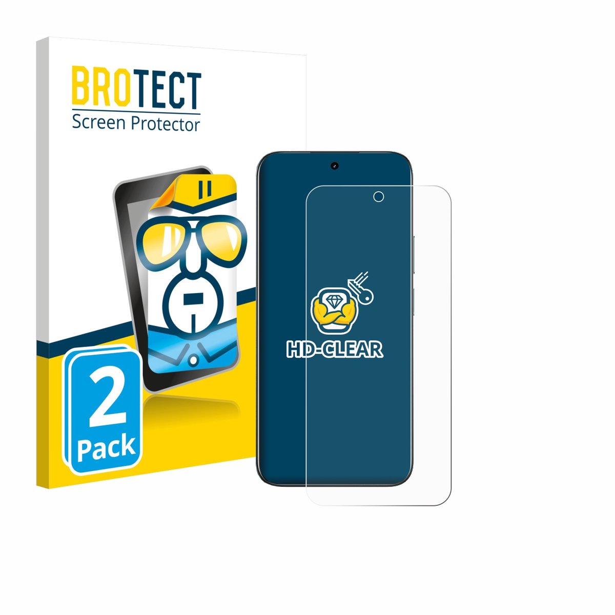 BROTECT - Screenprotector voor realme C85 - Folie Beschermfolie transparant 2 Stuks