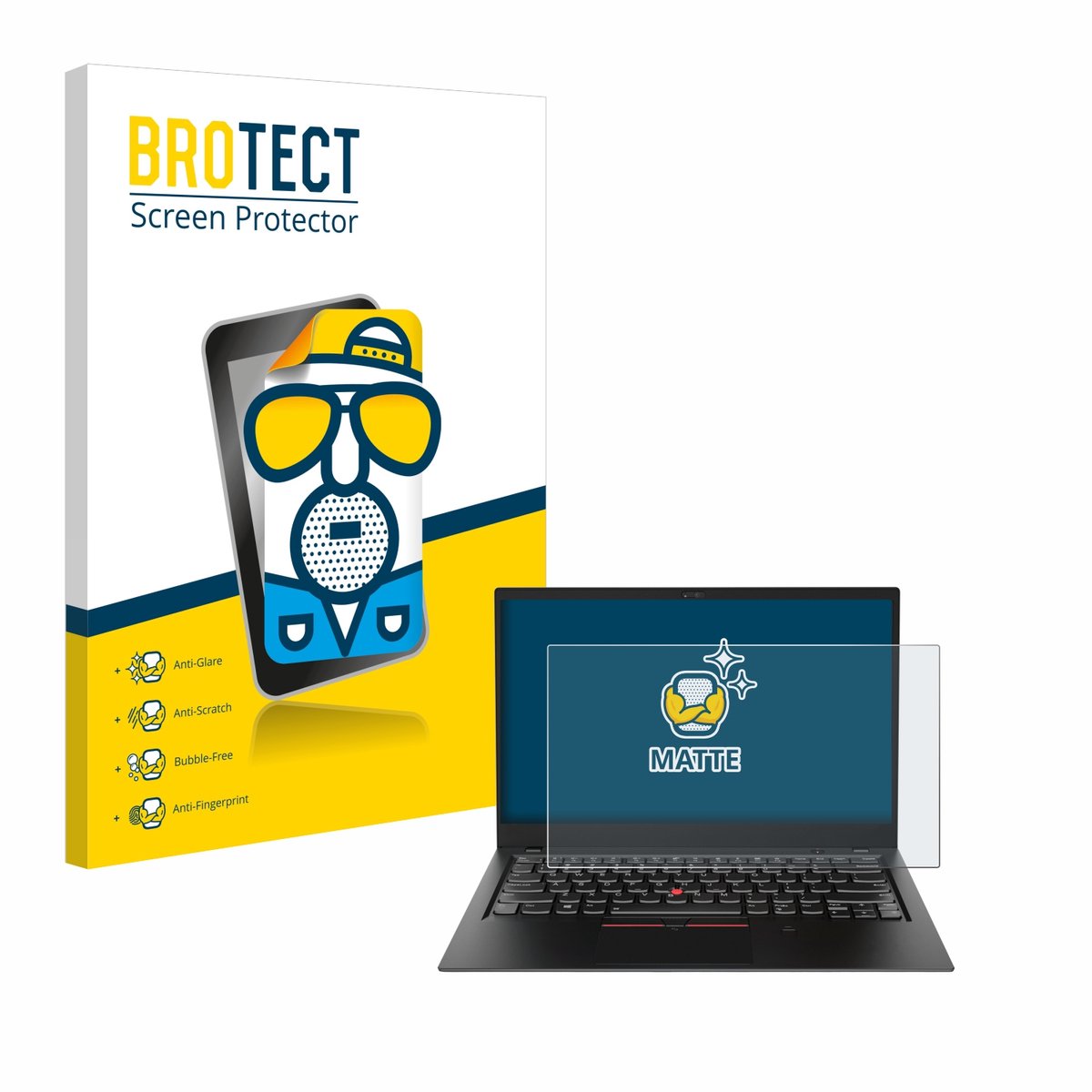 BROTECT - Screenprotector voor Lenovo ThinkPad X1 Carbon (6. Gen.) - Folie Beschermfolie matte