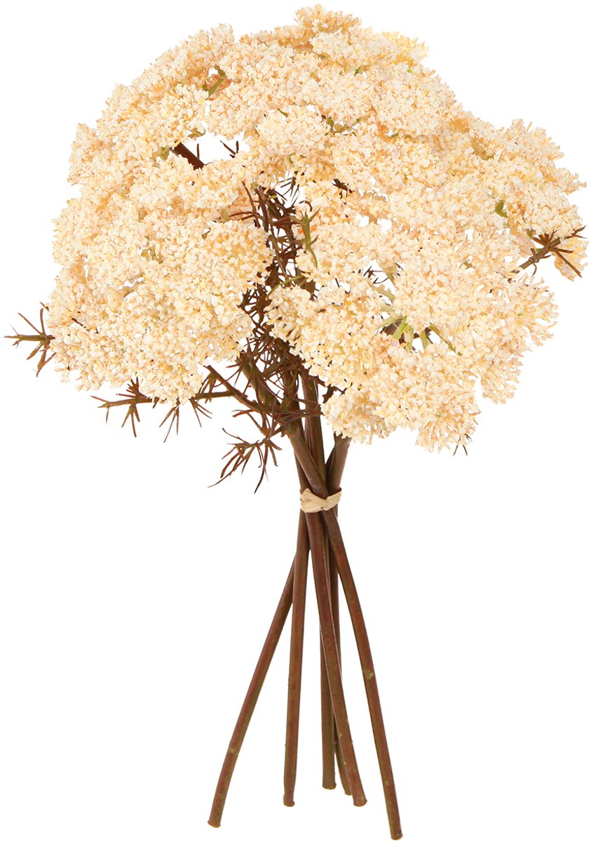 Viana Duizendblad kunstcrème Achillea kunstbloemen 30cm 6 stuks Beige