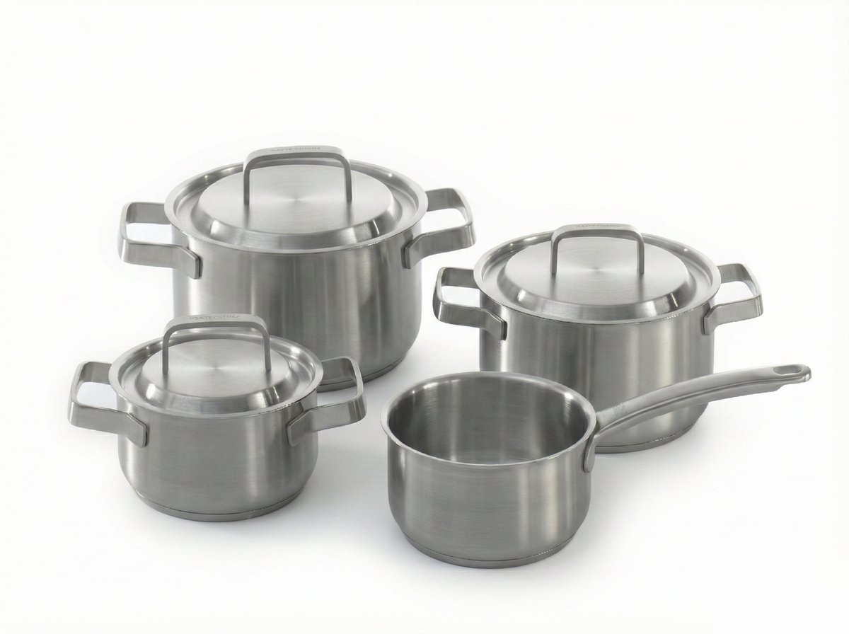 Haute Cuisine Gastro - Kookset - Pannenset - Rvs - 7 delig - Geschikt voor alle warmtebronnen inclusief inductie