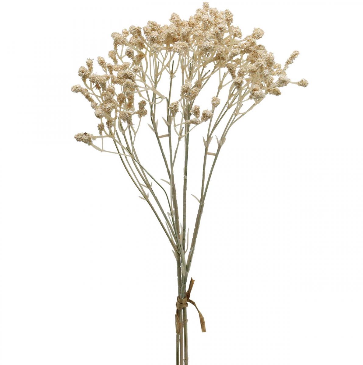 Viana Gypsophila kunstcrème gypsophila 46cm bos van 3 stuks Beige