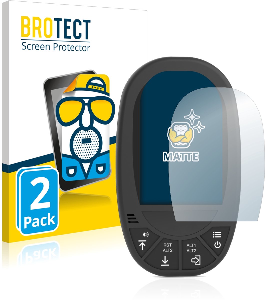 BROTECT - Screenprotector voor Flymaster GPS LS - Folie Beschermfolie matte 2 Stuks