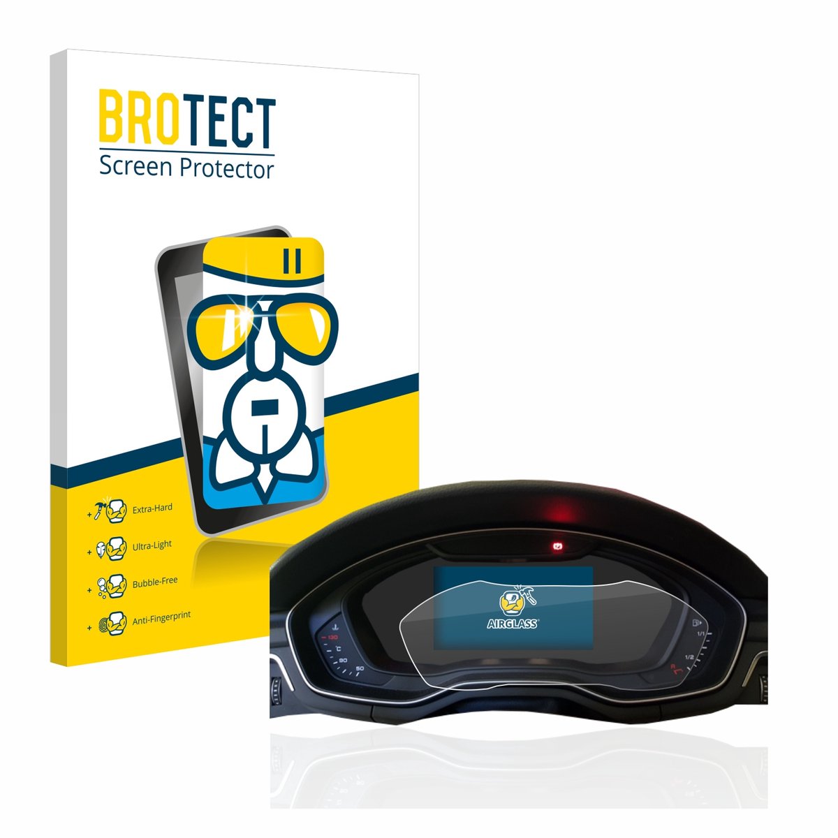 Screenprotector voor Audi A4 B9 2017 Virtual Cockpit Beschermglas transparant