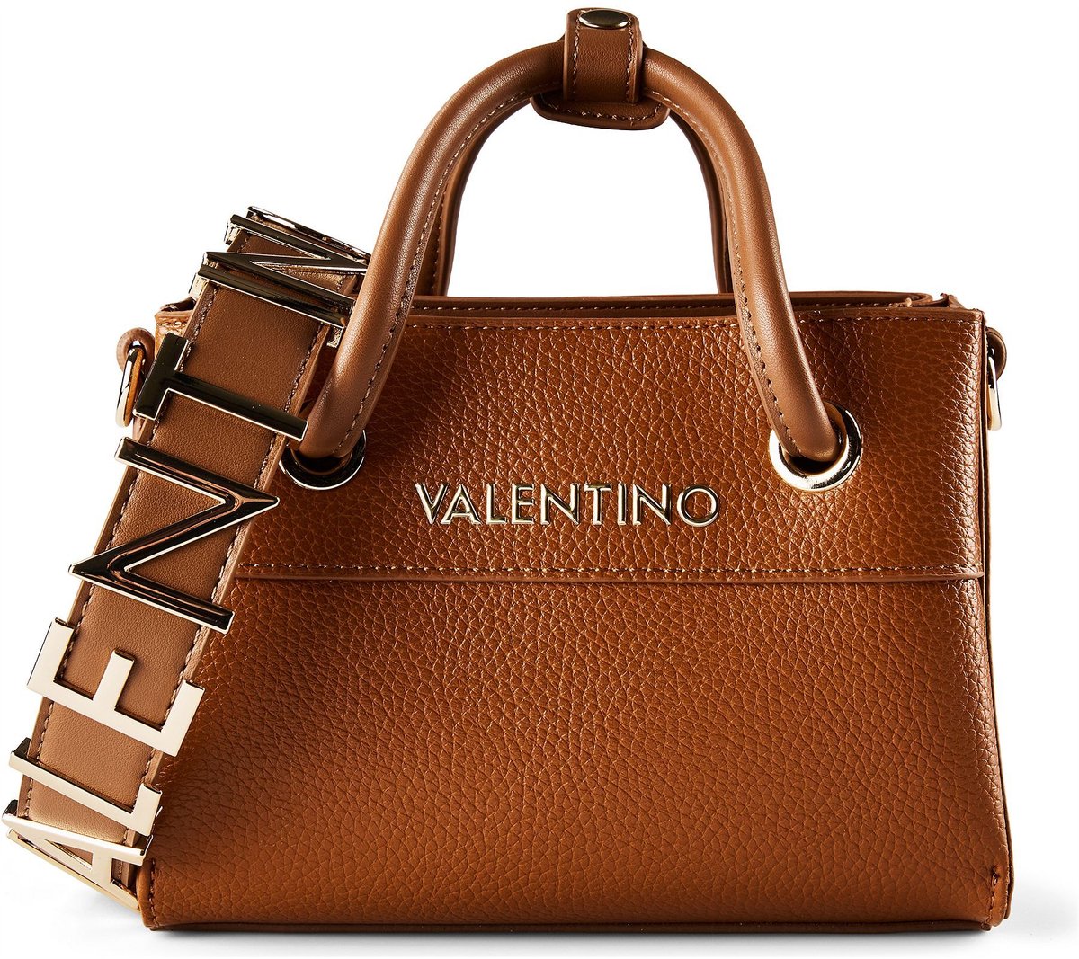 VALENTINO handtas schoudertas Alexia Tote Cuoio Lichtbruin