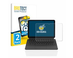 BROTECT - Screenprotector voor Lenovo IdeaPad Duet Chromebook 10.1" (Landschapsmodus) - Folie Beschermfolie transparant 2 Stuks