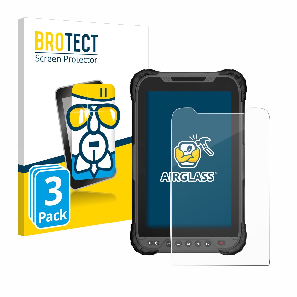 Screenprotector 3 Stuks voor GeoMax Zenius 800 Beschermglas transparant