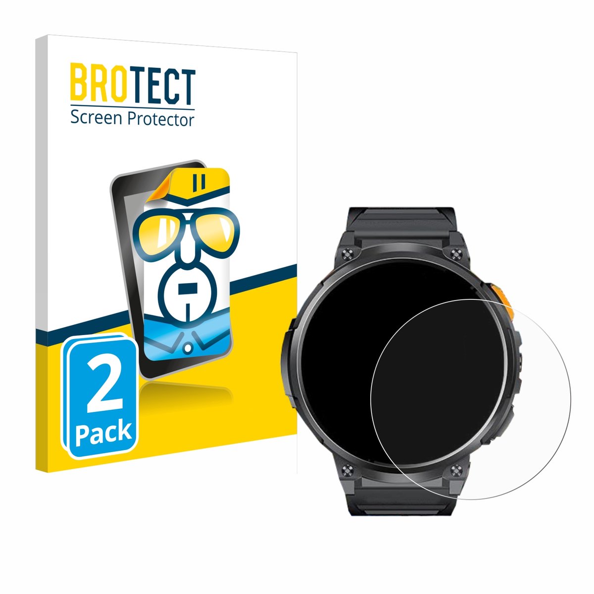 BROTECT - Screenprotector voor Dremac FV6-A 1.85" - Folie Beschermfolie transparant 2 Stuks