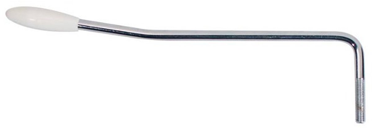 Tremolostang - Boston TA-6-FCW - 6mm schroefdraad - 5mm armdiameter - Chroom - Witte knop
