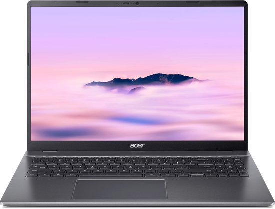 Acer Chromebook Plus 516 CB516-1H-320T - 16 inch - Core 3 (i3) - 8GB - 128GB - Verlicht toetsenbord - Grijs - Acer - Hoofdafbeelding