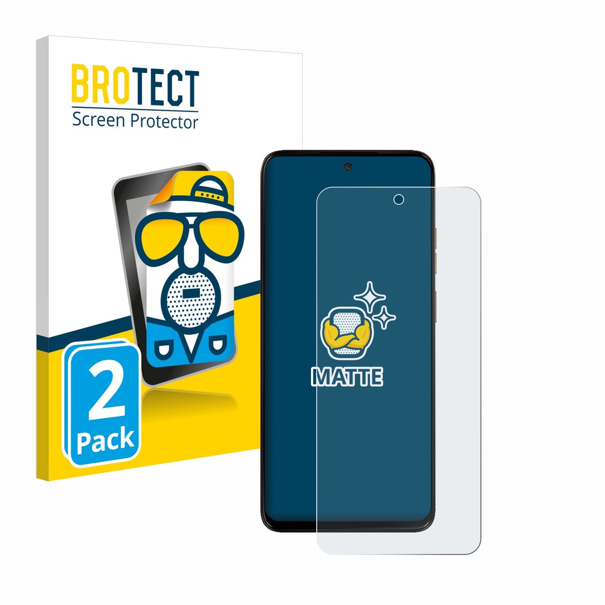 BROTECT - Screenprotector voor Motorola Moto G15 Power - Folie Beschermfolie matte 2 Stuks