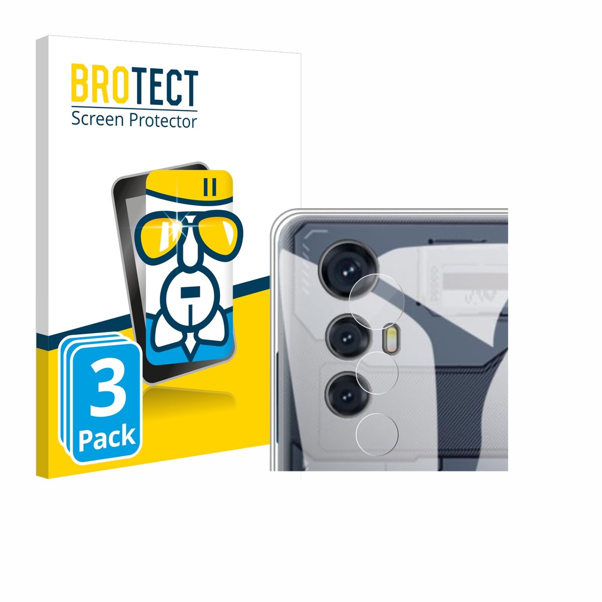 Screenprotector 3 Stuks voor Cubot Max 5 (ALLEEN Camera) Beschermglas transparant