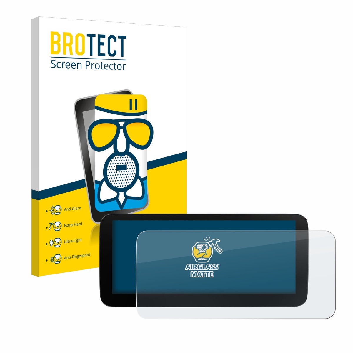 BROTECT - Screenprotector voor Xtrons B0CMTQ48KL 10,25" - Folie Beschermfolie Beschermglas matte