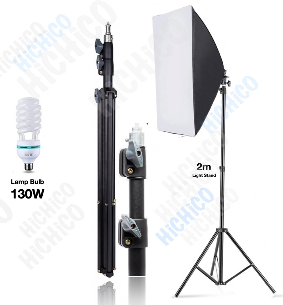 Bol.com HiCHi® Fotolamp Fotografie Softbox Studiolampen aanbieding