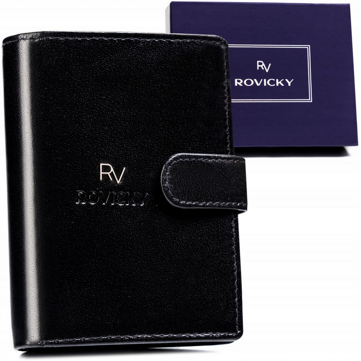 Rovicky - Portemonnee - Groot - Leder - RFID