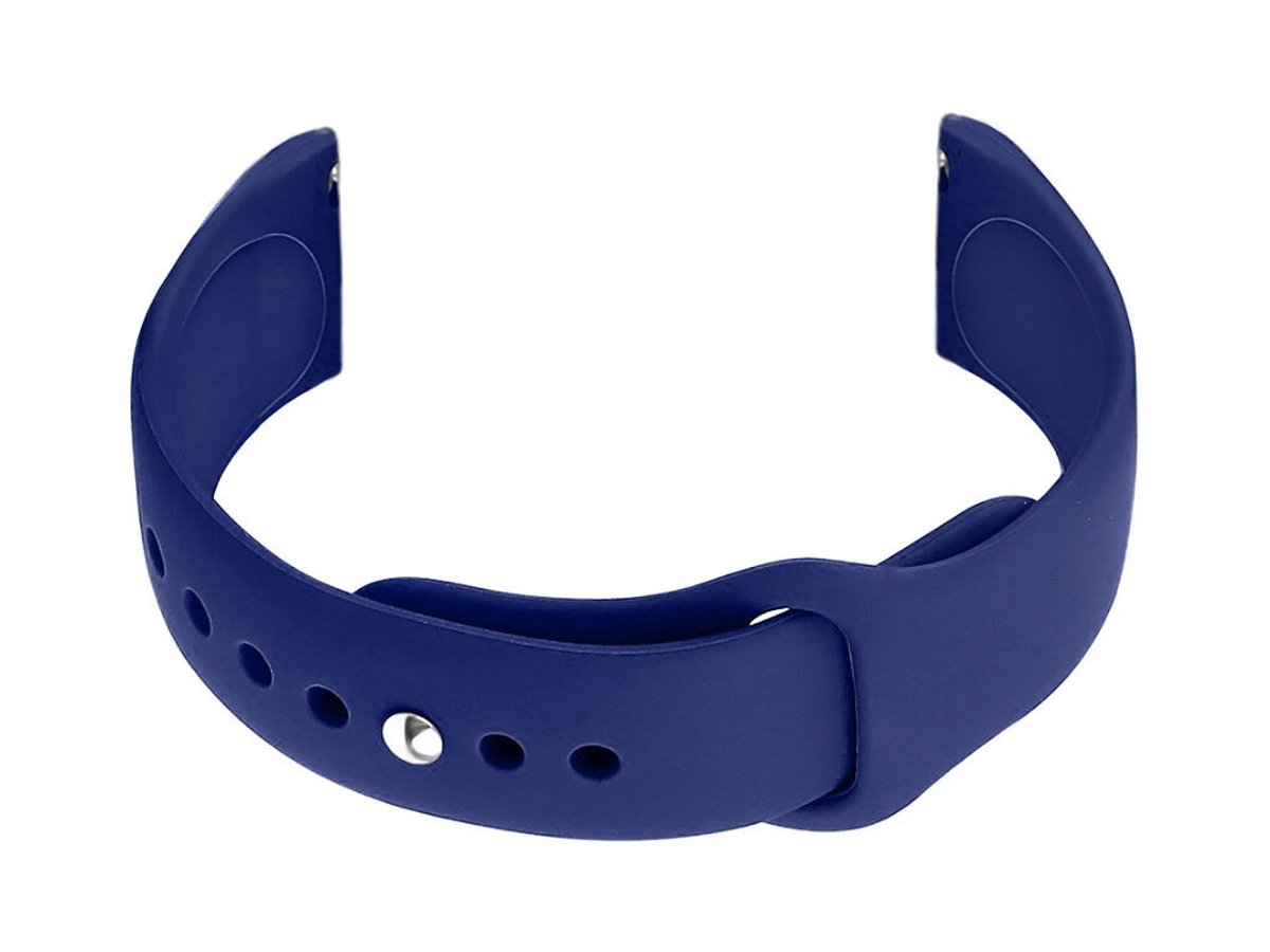 U21 20 mm rubberen horlogeband - marineblauw